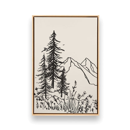 [Color:American Maple], Picture of art in a American Maple frame