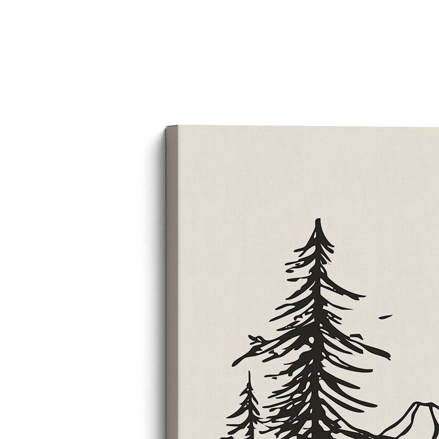 [Color:Stretched Canvas], Picture of the corner of the art
