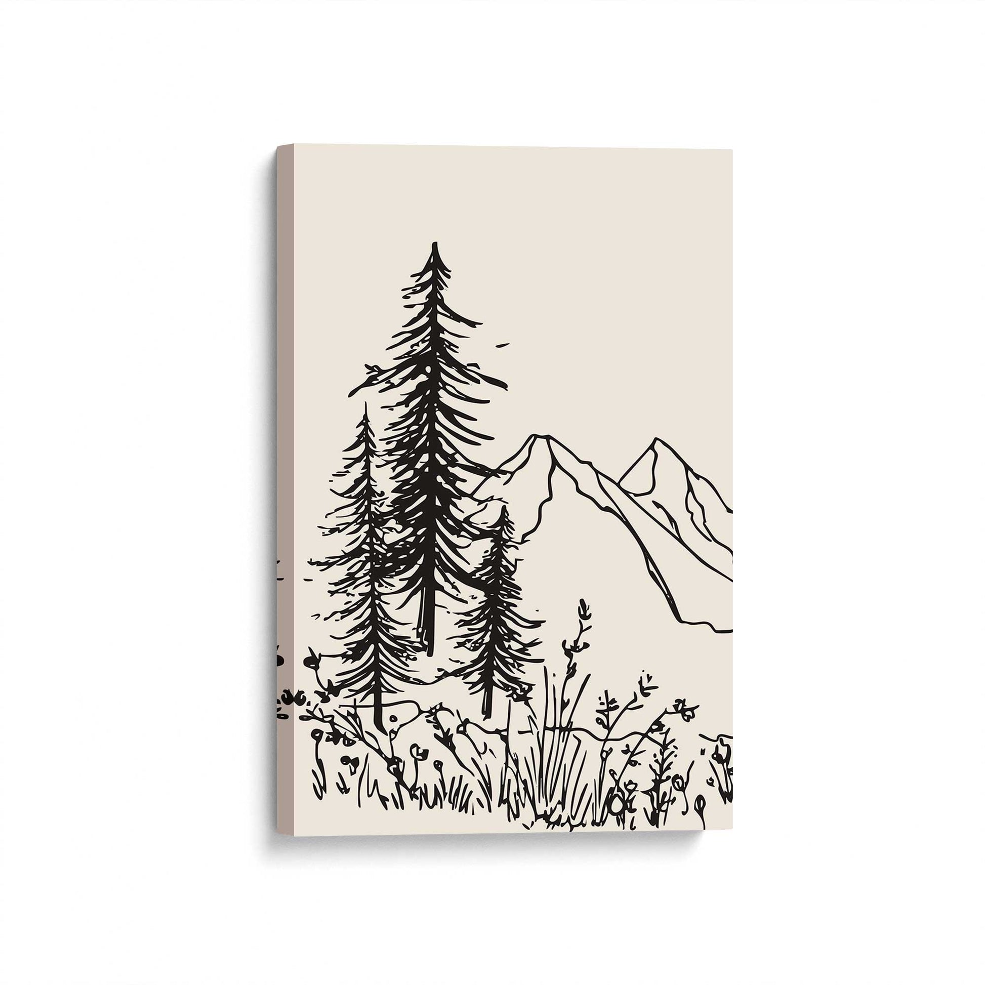 [Color:Stretched Canvas], Picture of art at an angle