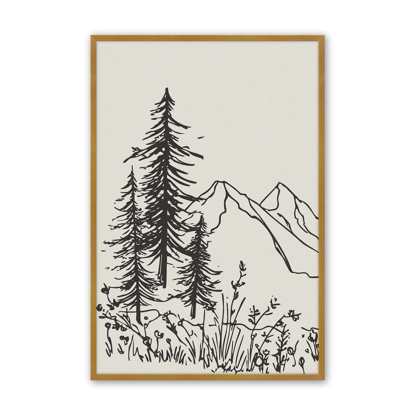 [Color:Polished Gold], Picture of art in a Polished Gold frame