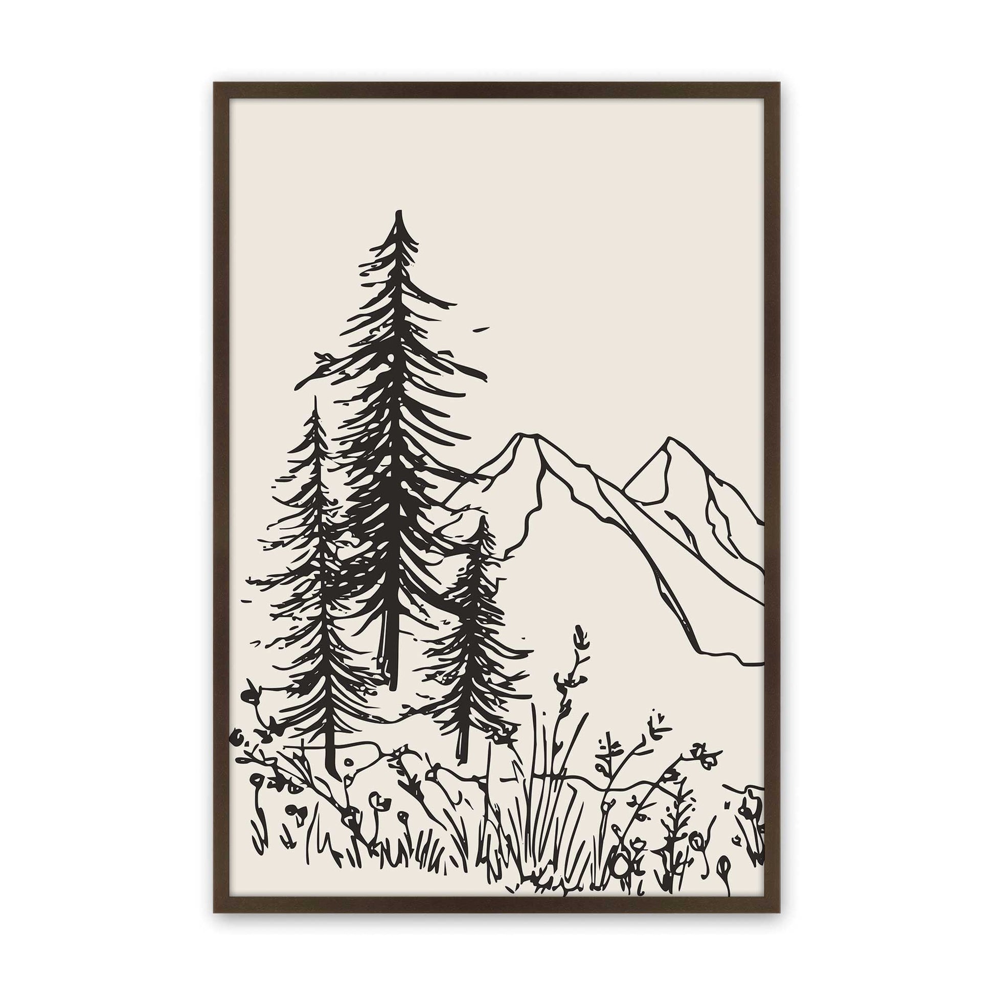 [Color:Belvinder Brown], Picture of art in a Belvinder Brown frame