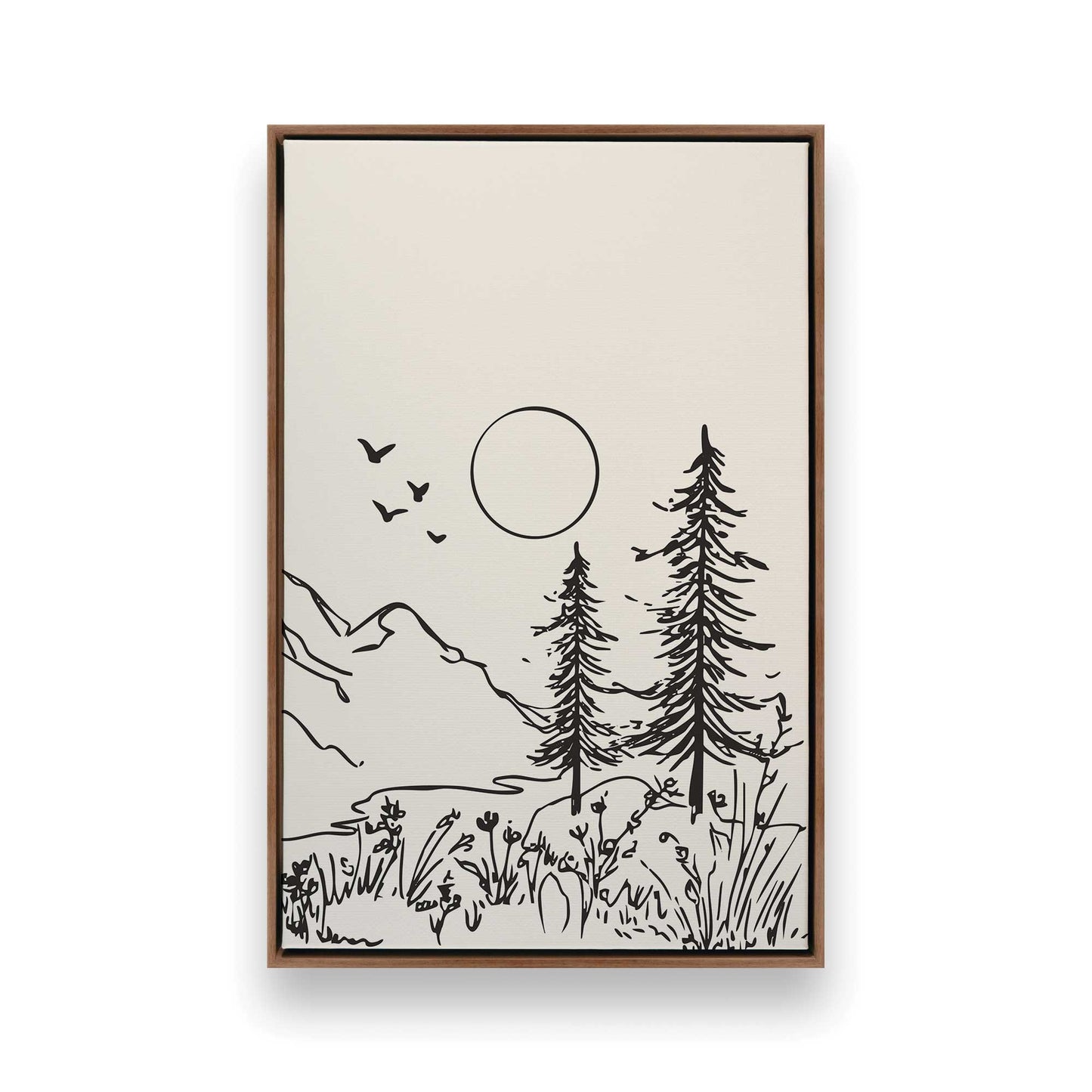 [Color:Walnut], Picture of art in a Walnut frame