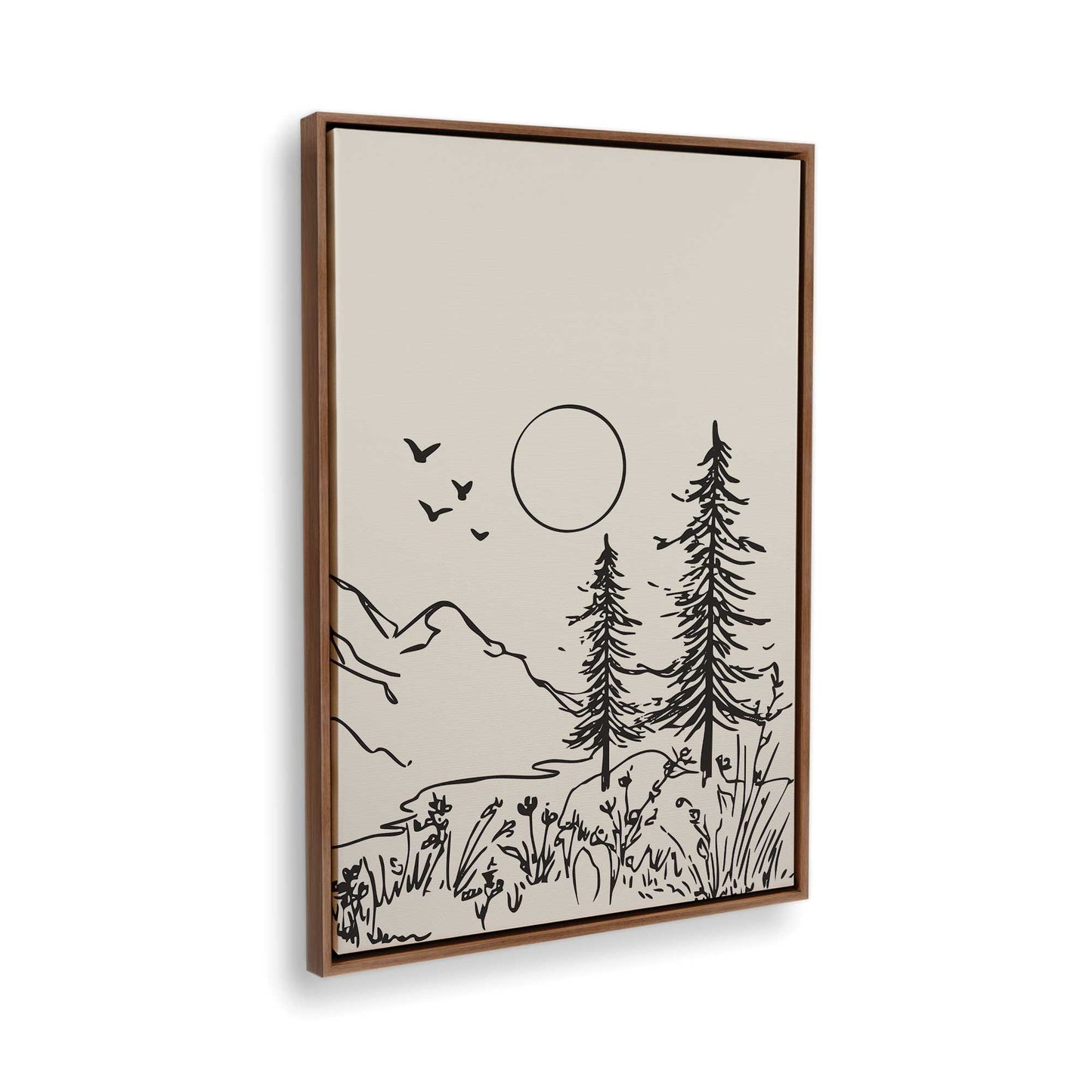 [Color:Walnut], Picture of the corner of the art
