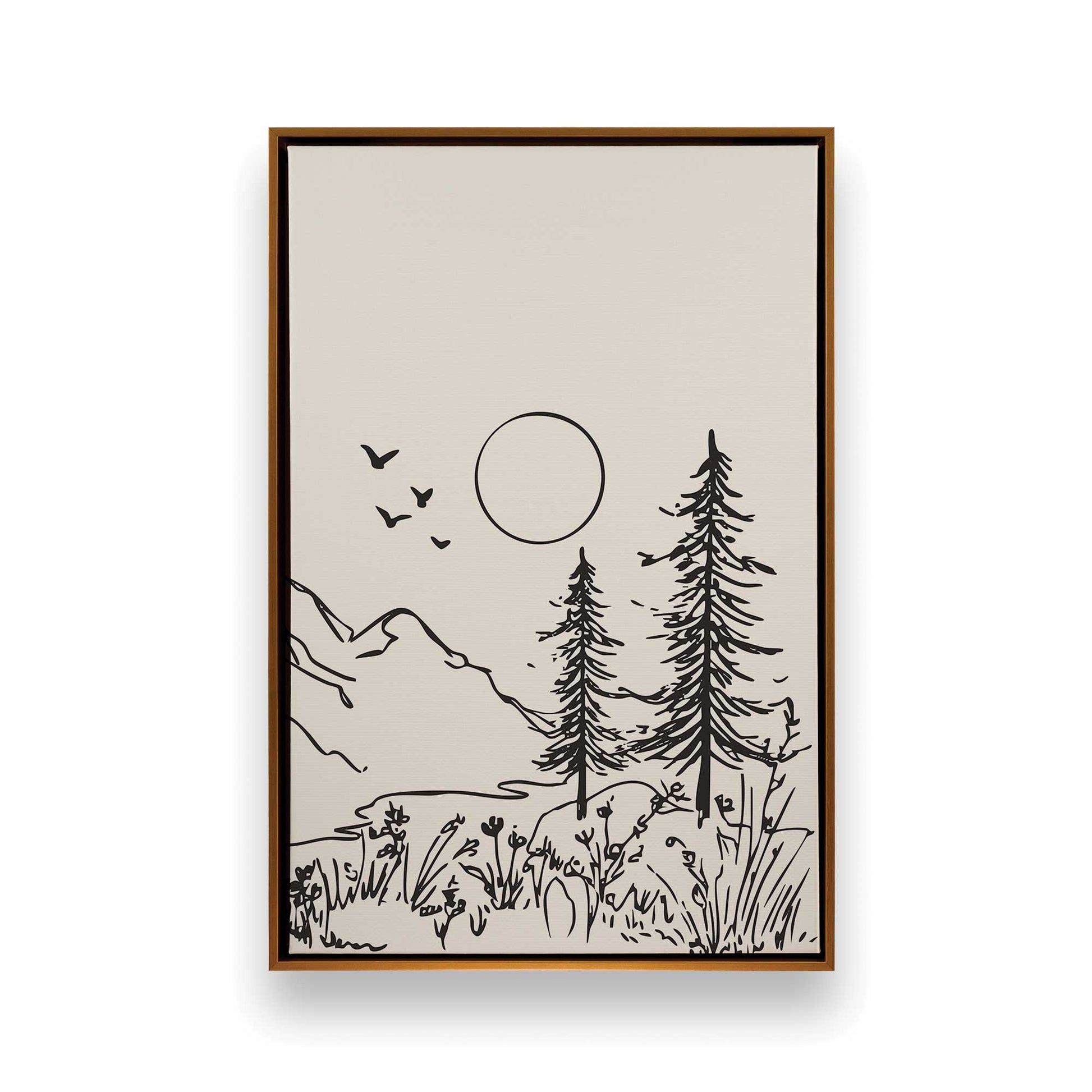 [Color:Polished Gold], Picture of art in a Polished Gold frame