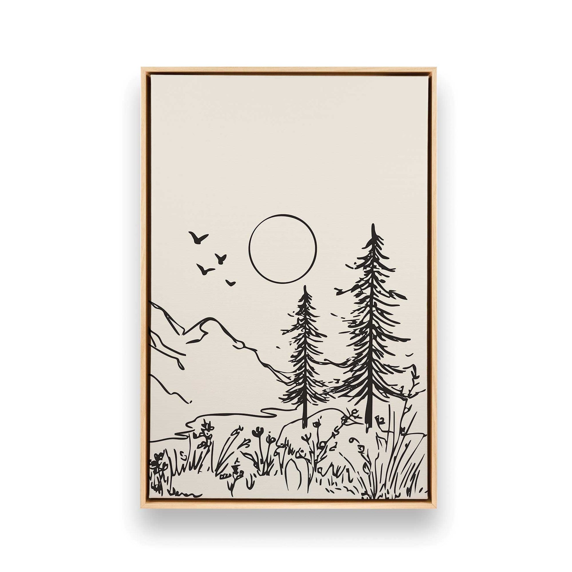[Color:American Maple], Picture of art in a American Maple frame