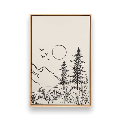 [Color:American Maple], Picture of art in a American Maple frame