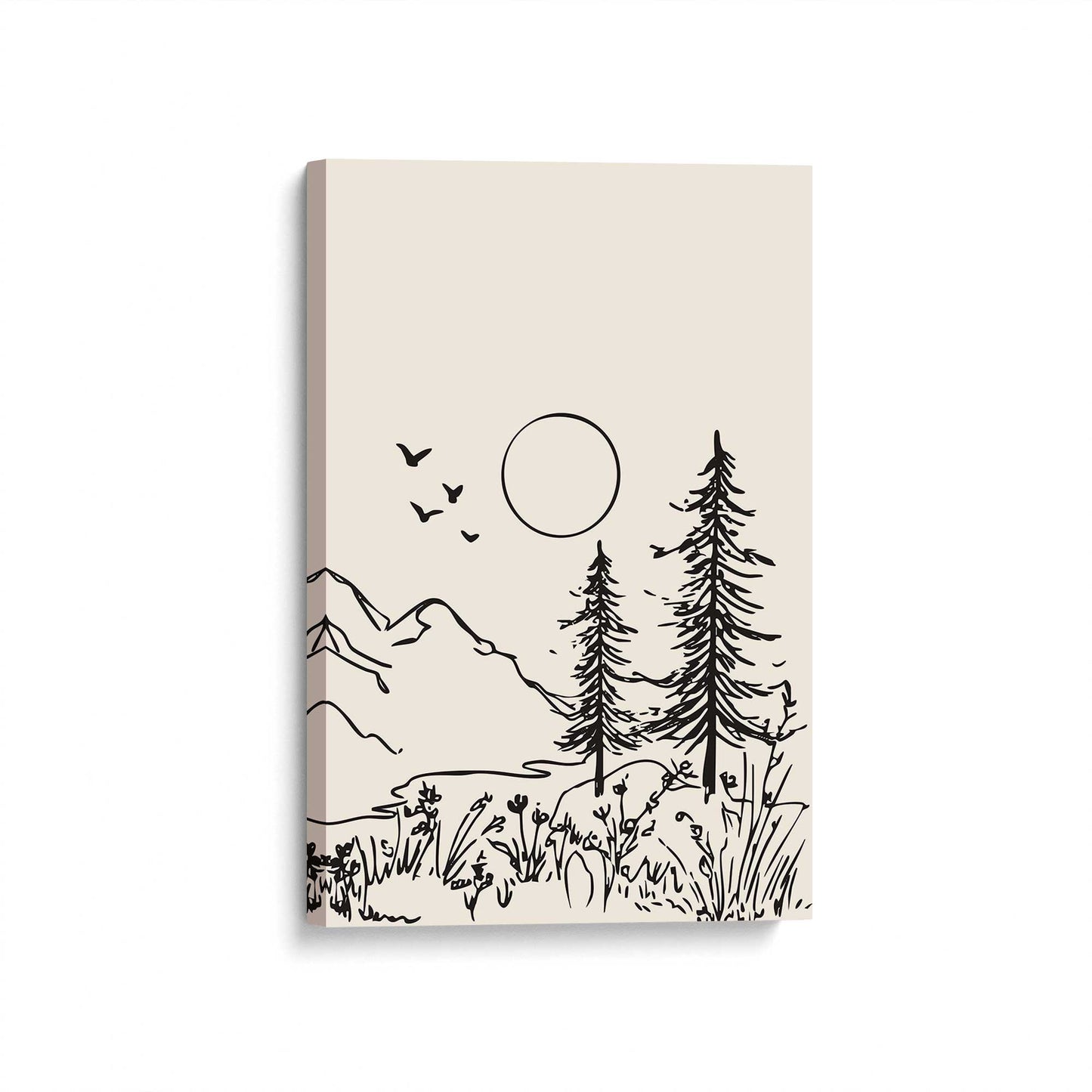 [Color:Stretched Canvas], Picture of art at an angle