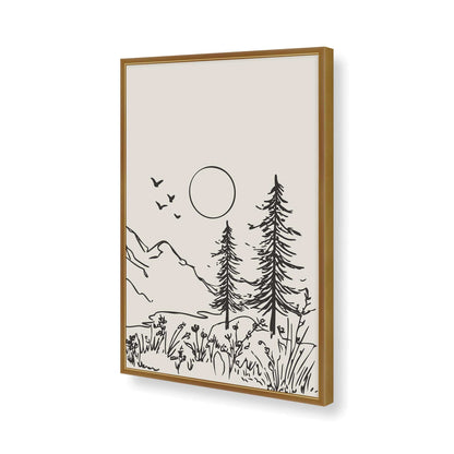 [Color:Polished Gold], Picture of art in a Polished Gold frame of the corner