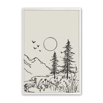 [Color:Opaque White], Picture of art in a Opaque White frame