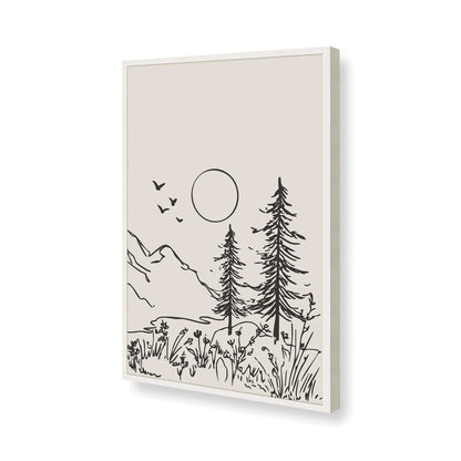 [Color:Opaque White], Picture of art in a Opaque White frame of the corner