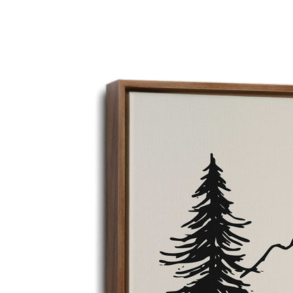 [Color:Walnut], Picture of art in a Walnut frame at an angle