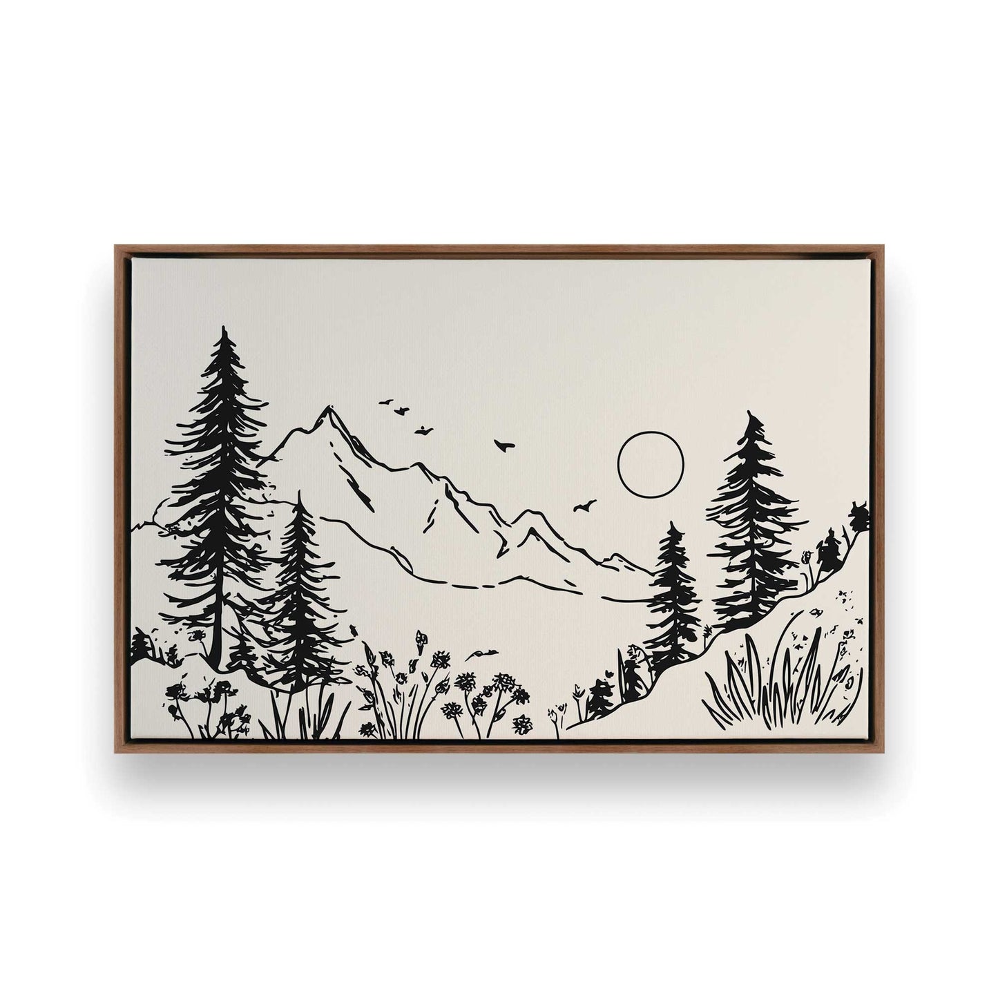 [Color:Walnut], Picture of art in a Walnut frame