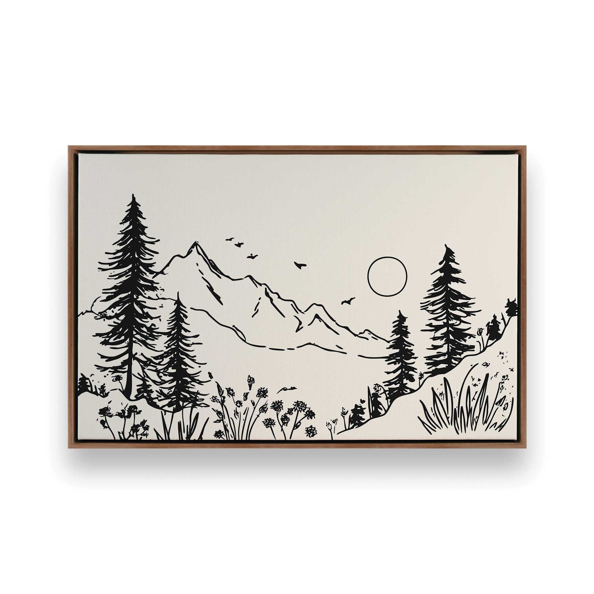 [Color:Walnut], Picture of art in a Walnut frame