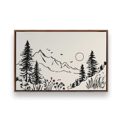[Color:Walnut], Picture of art in a Walnut frame