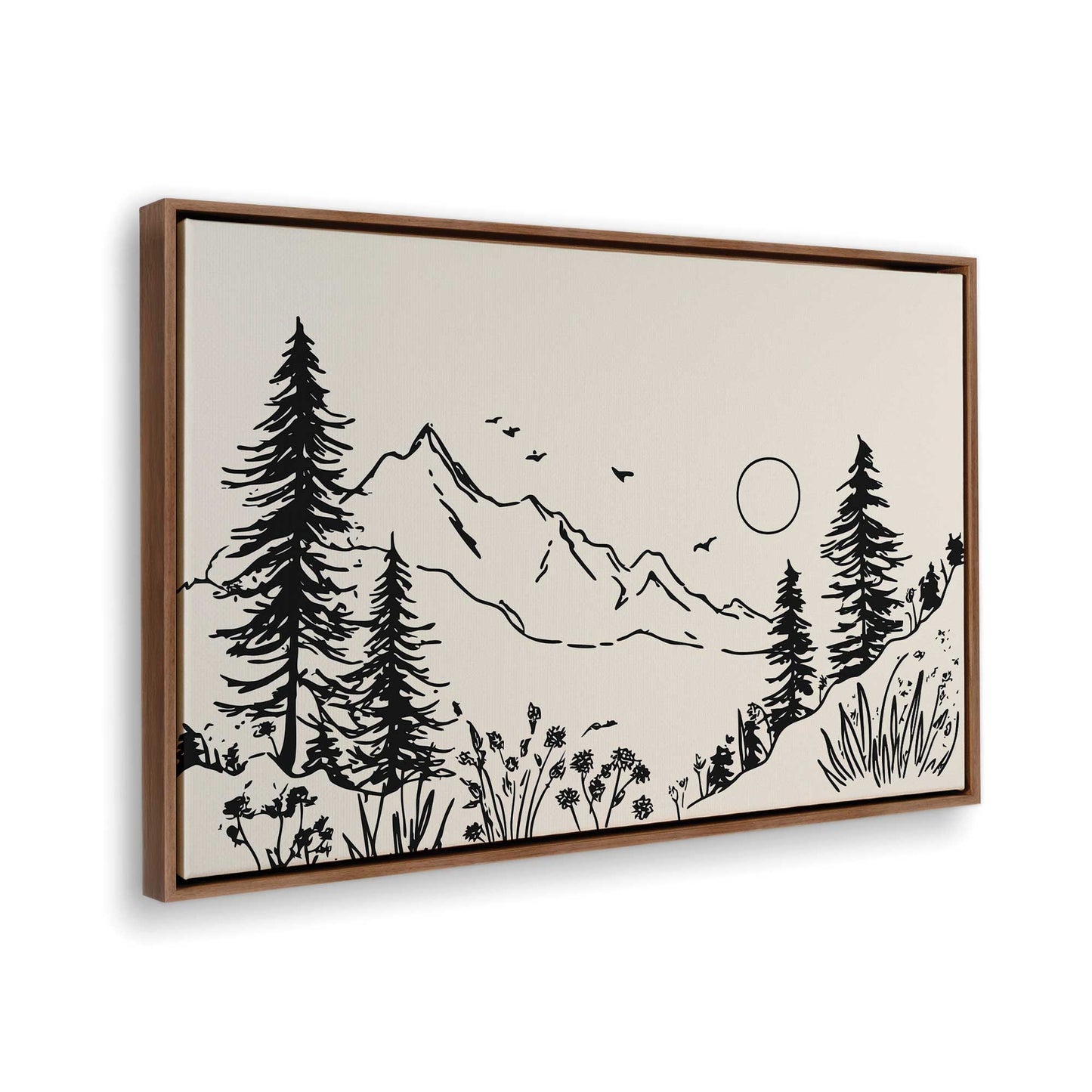 [Color:Walnut], Picture of the corner of the art