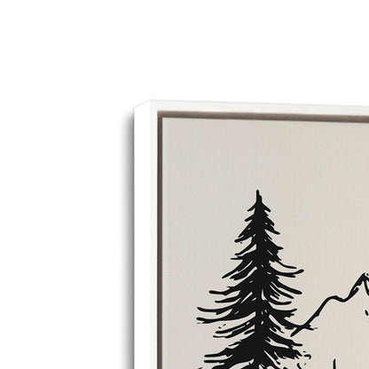 [Color:Opaque White], Picture of art in a White frame at an angle