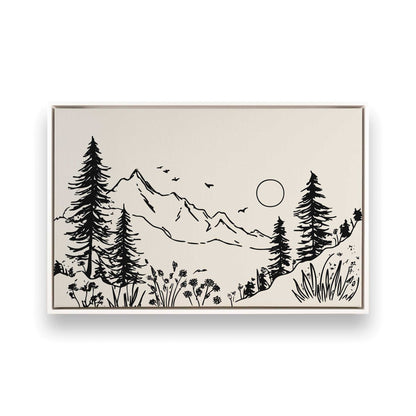 [Color:Opaque White], Picture of art in a White frame