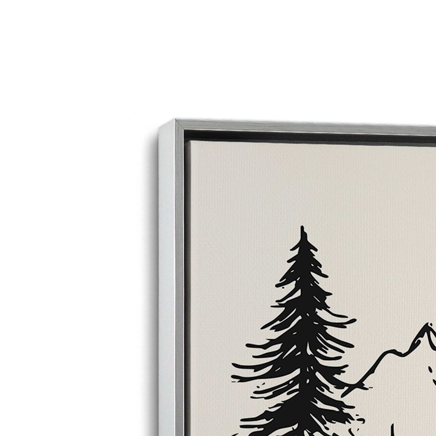 [Color:Polished Chrome], Picture of art in a Polished Chrome frame at an angle