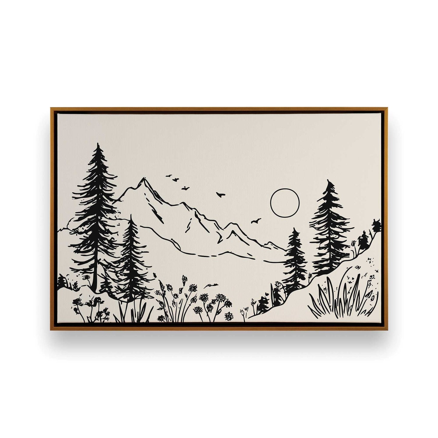 [Color:Polished Gold], Picture of art in a Polished Gold frame