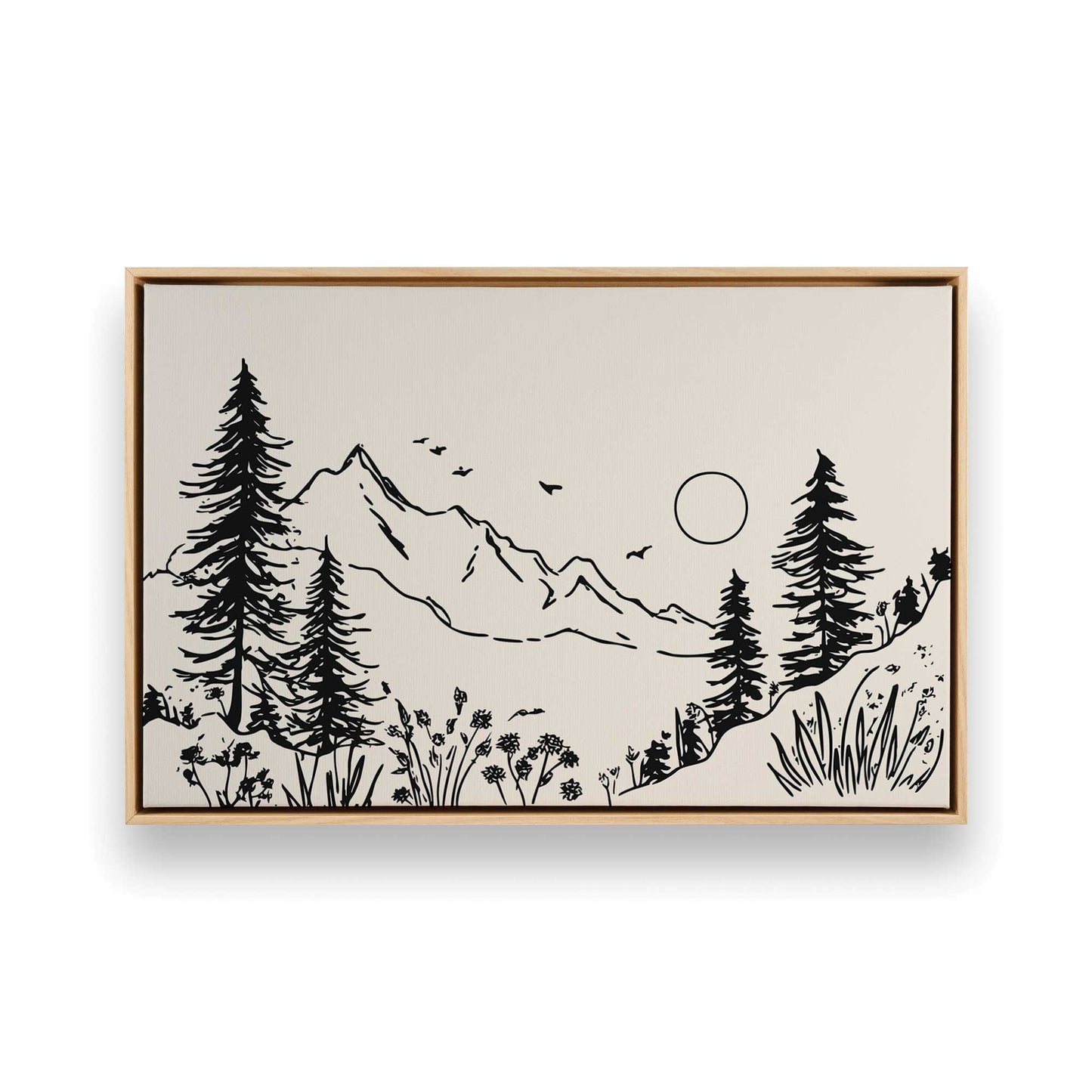 [Color:American Maple], Picture of art in a American Maple frame