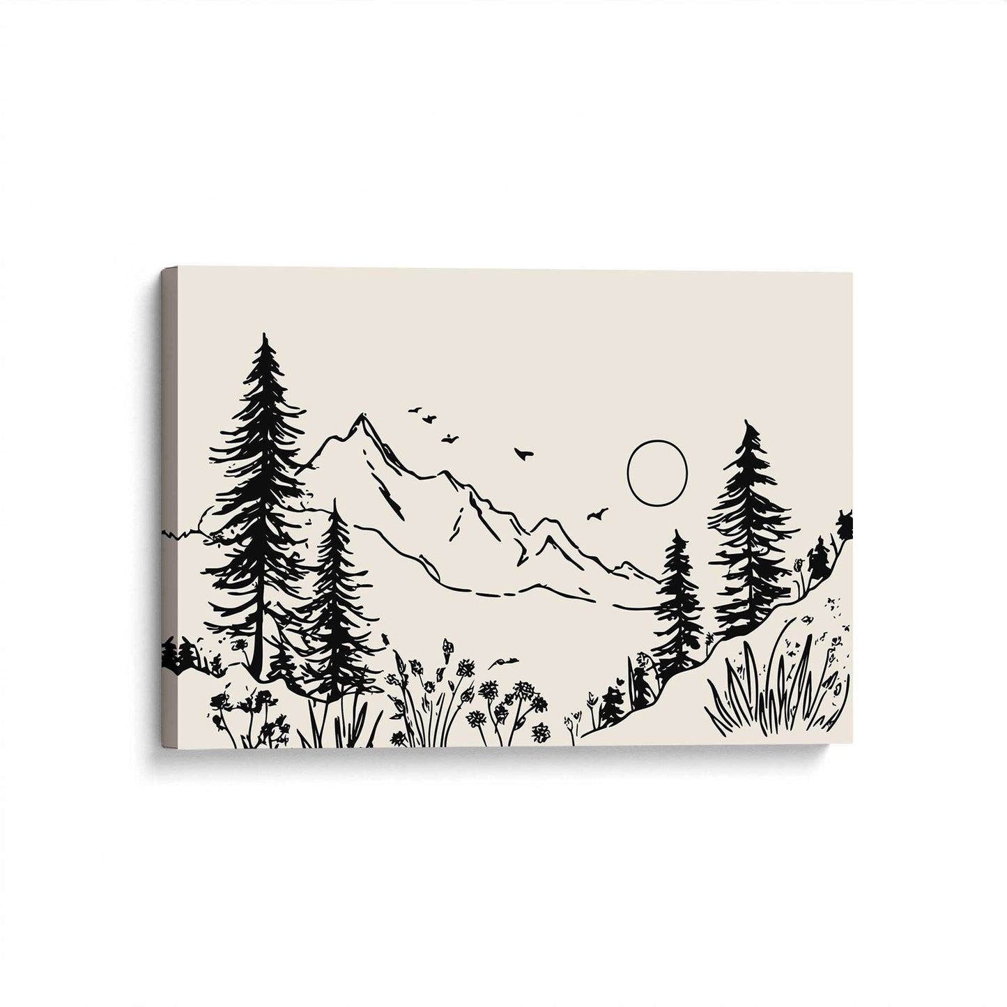 [Color:Stretched Canvas], Picture of art at an angle