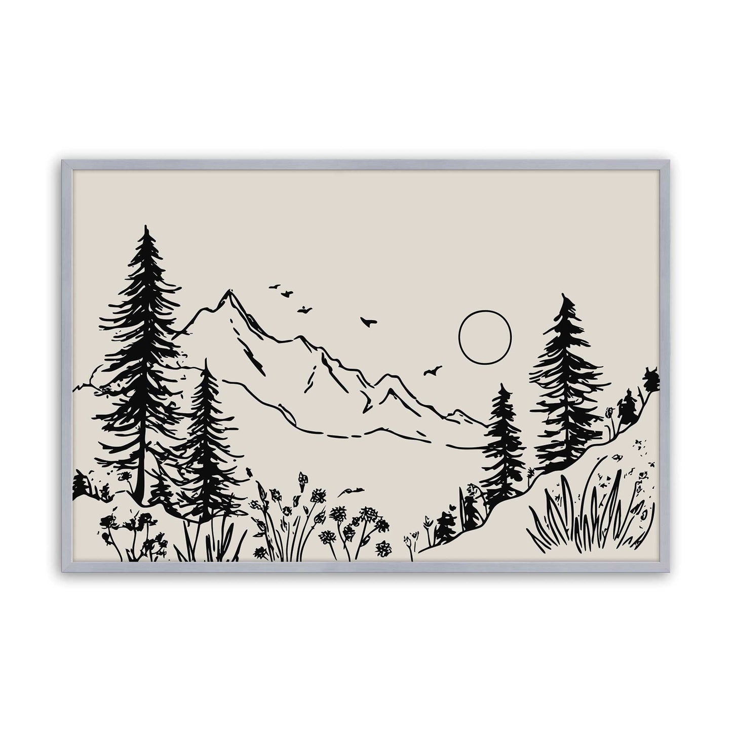[Color:Polished Chrome], Picture of art in a Polished Chrome frame