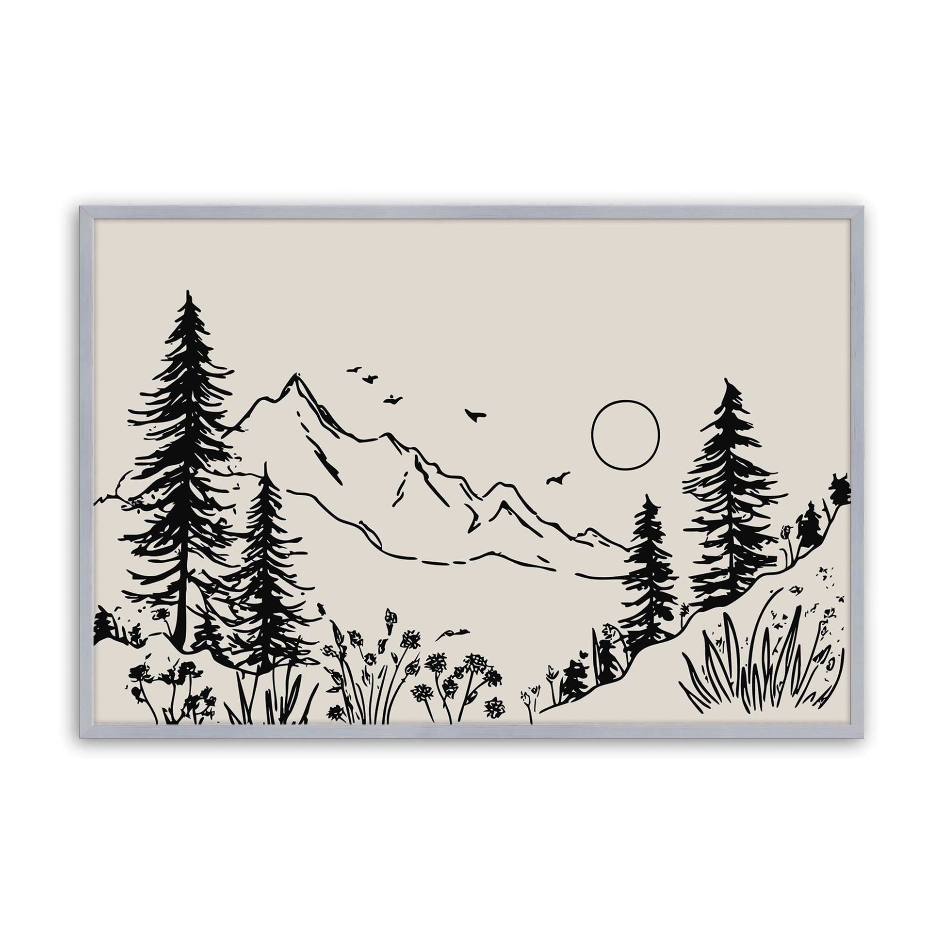 [Color:Polished Chrome], Picture of art in a Polished Chrome frame