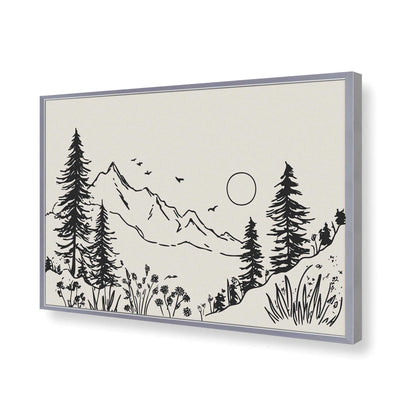 [Color:Polished Chrome], Picture of art in a Polished Chrome frame of the corner
