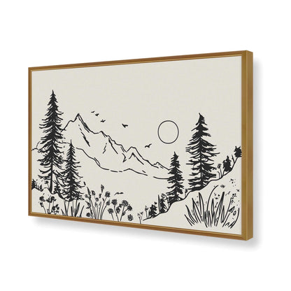 [Color:Polished Gold], Picture of art in a Polished Gold frame of the corner