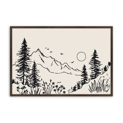 [Color:Belvinder Brown], Picture of art in a Belvinder Brown frame