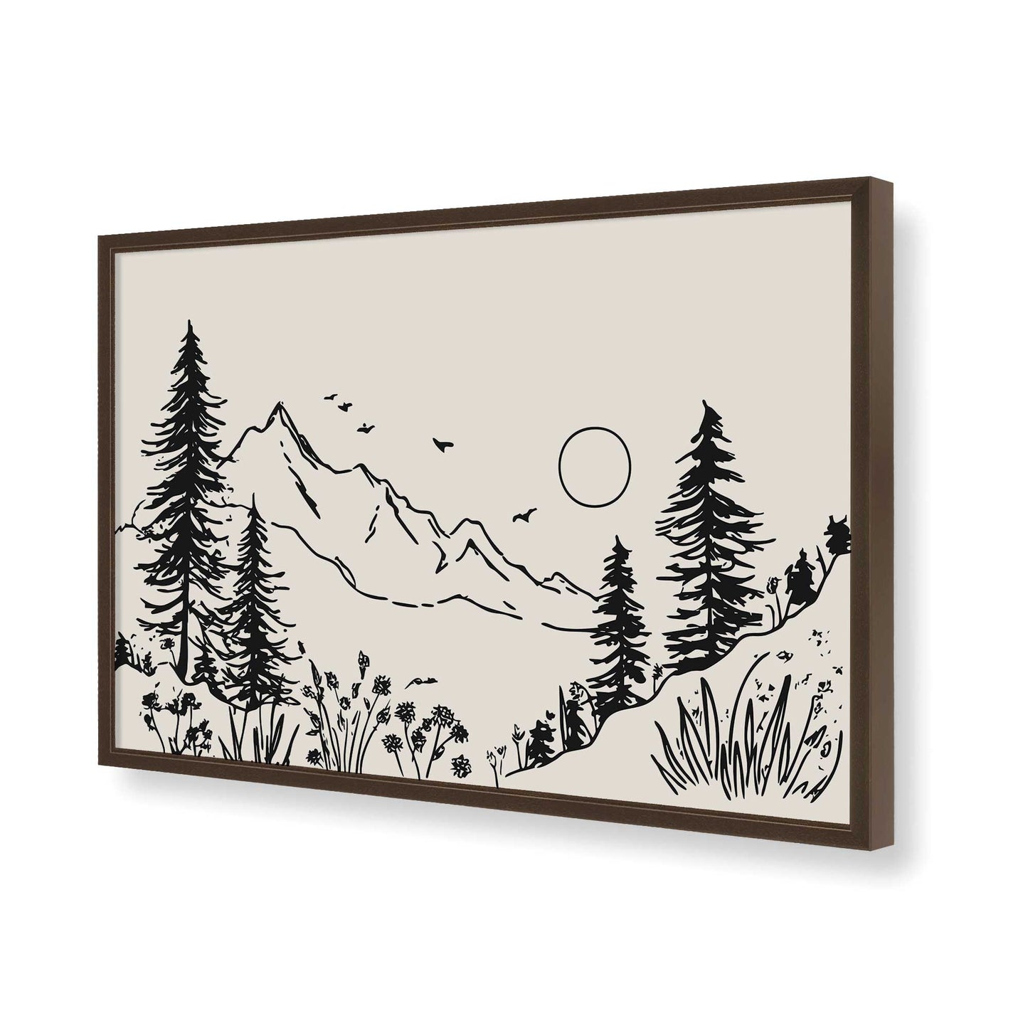 [Color:Belvinder Brown], Picture of art in a Belvinder Brown frame of the corner
