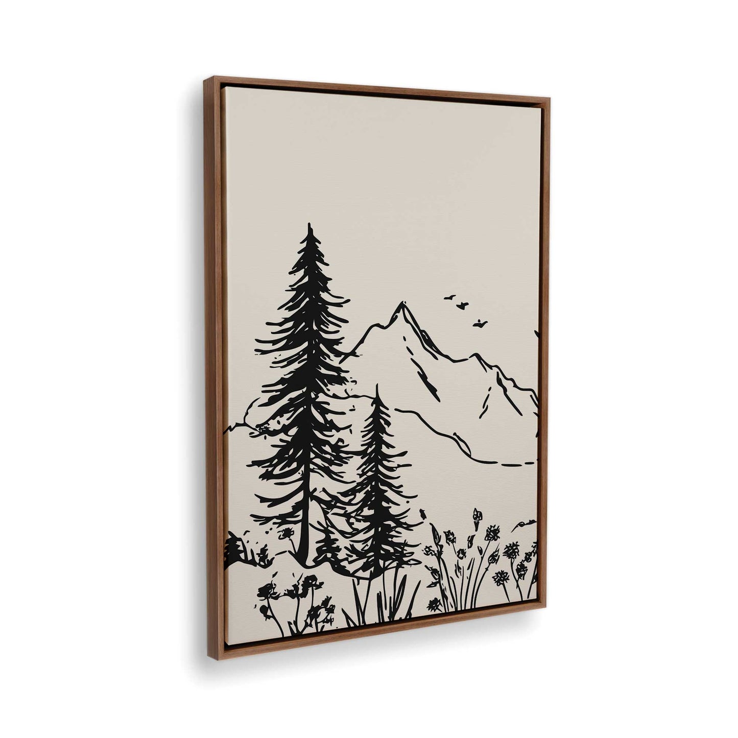 [Color:Walnut], Picture of the corner of the art
