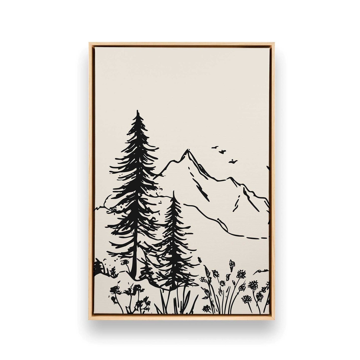 [Color:American Maple], Picture of art in a American Maple frame