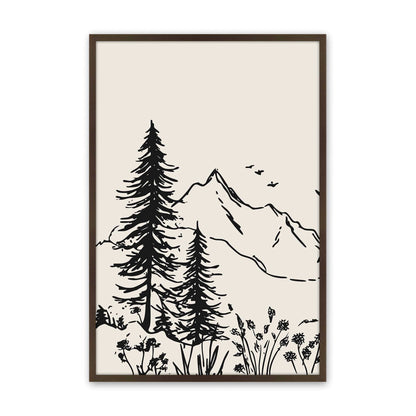 [Color:Belvinder Brown], Picture of art in a Belvinder Brown frame