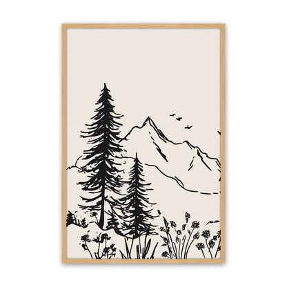 [Color:American Maple], Picture of art in a American Maple frame
