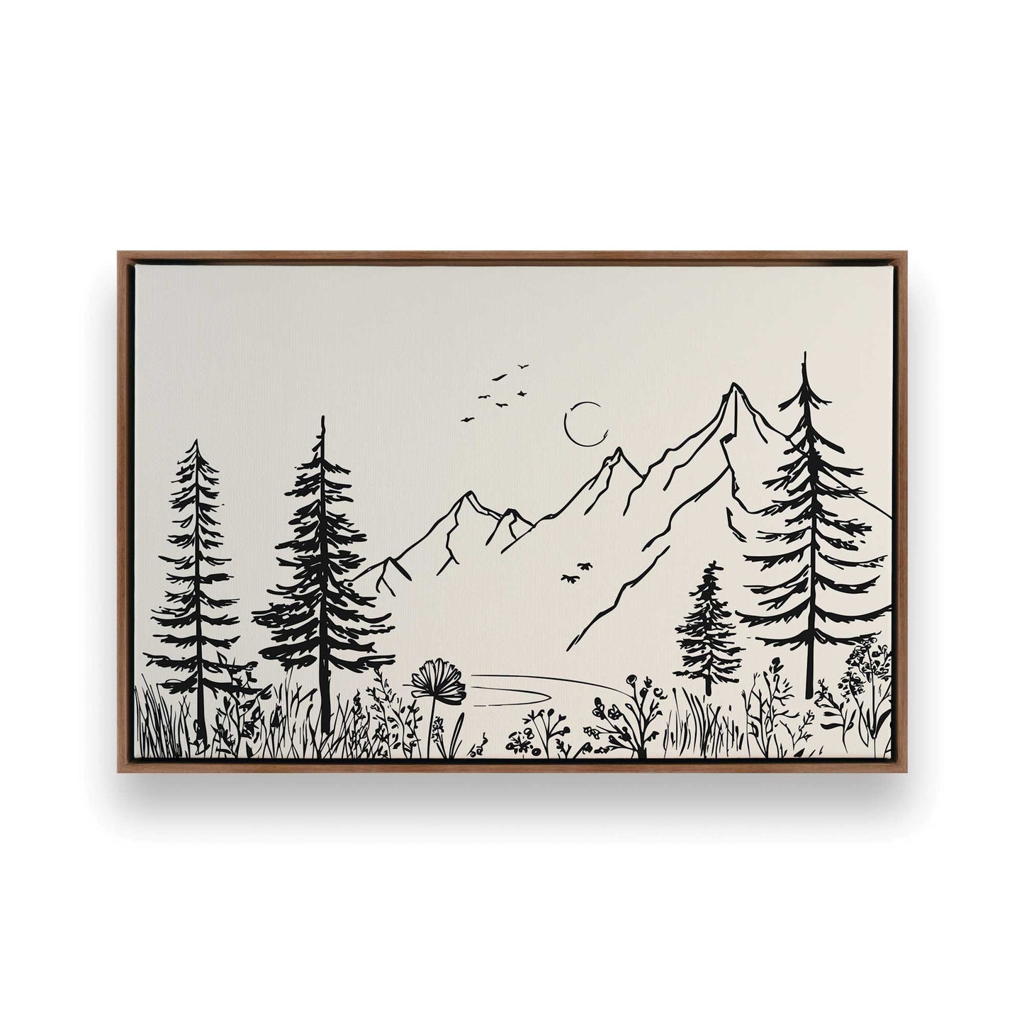 [Color:Walnut], Picture of art in a Walnut frame