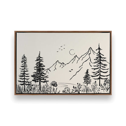 [Color:Walnut], Picture of art in a Walnut frame