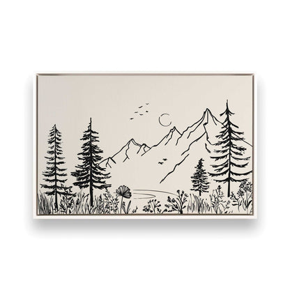 [Color:Opaque White], Picture of art in a White frame