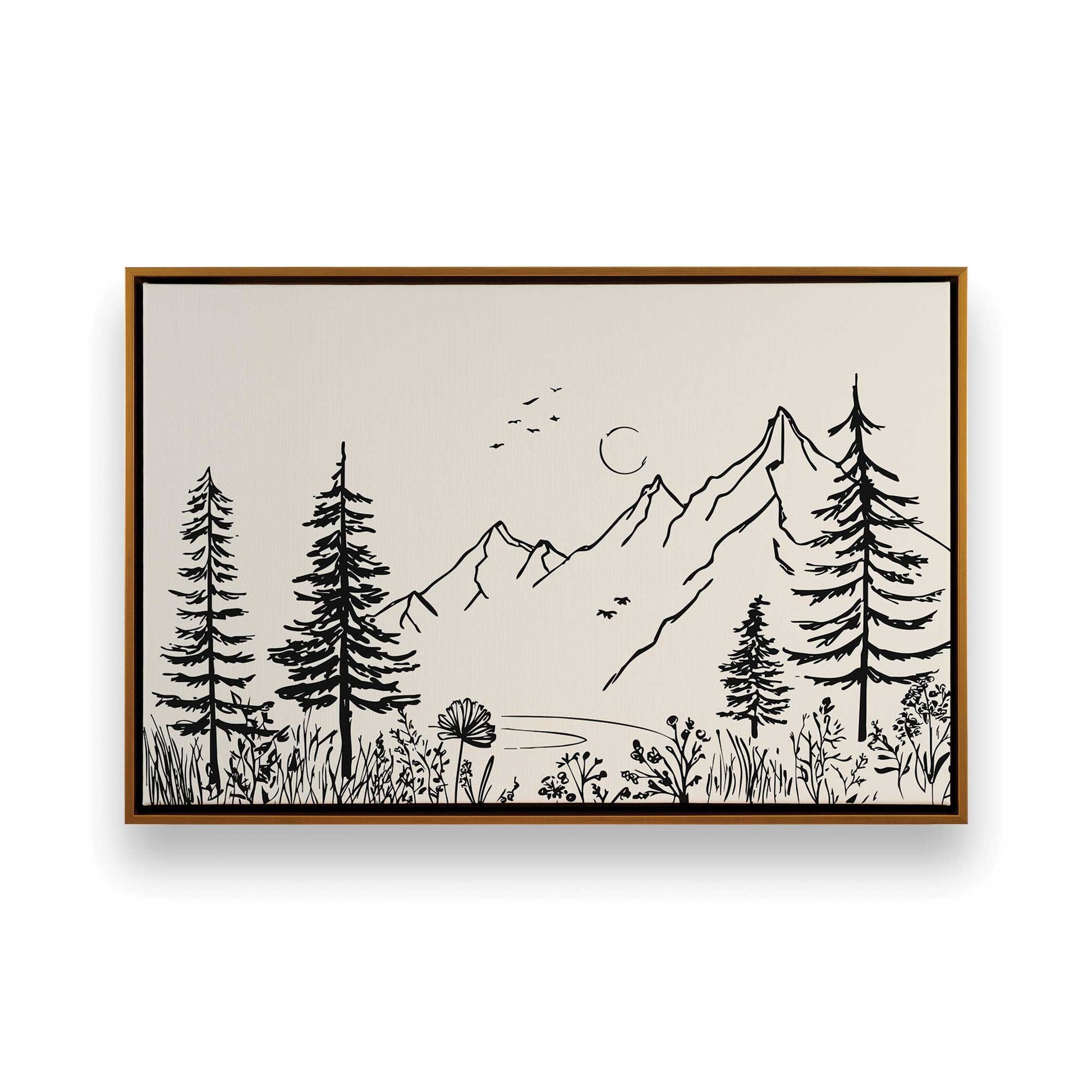 [Color:Polished Gold], Picture of art in a Polished Gold frame