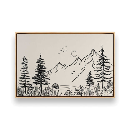 [Color:American Maple], Picture of art in a American Maple frame