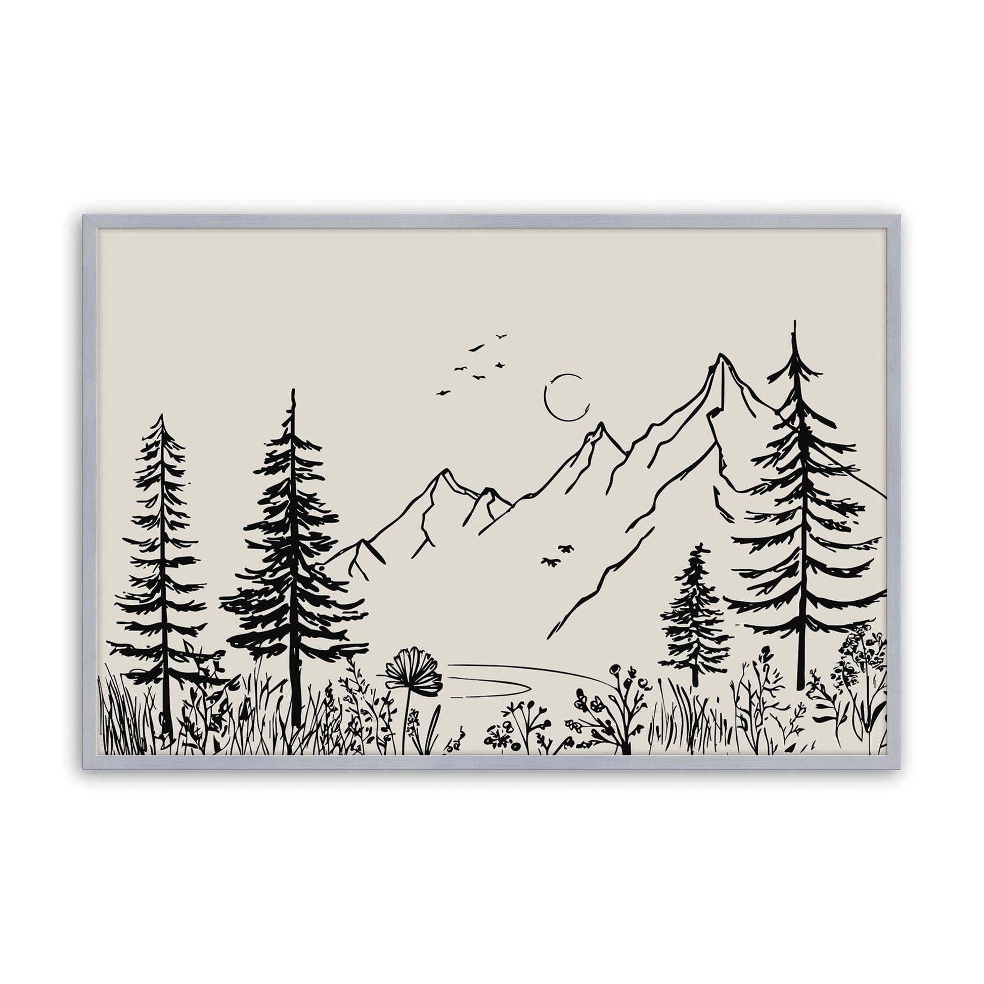 [Color:Polished Chrome], Picture of art in a Polished Chrome frame