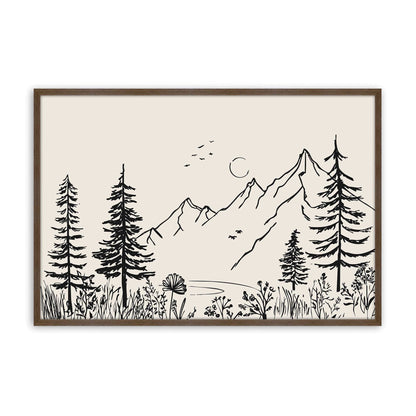 [Color:Walnut], Picture of art in a Walnut frame