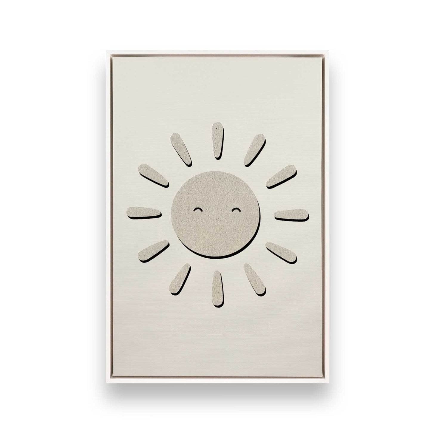 [Color:Opaque White], Picture of art in a White frame