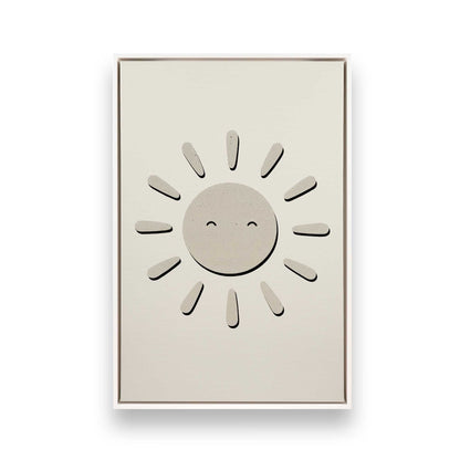 [Color:Opaque White], Picture of art in a White frame