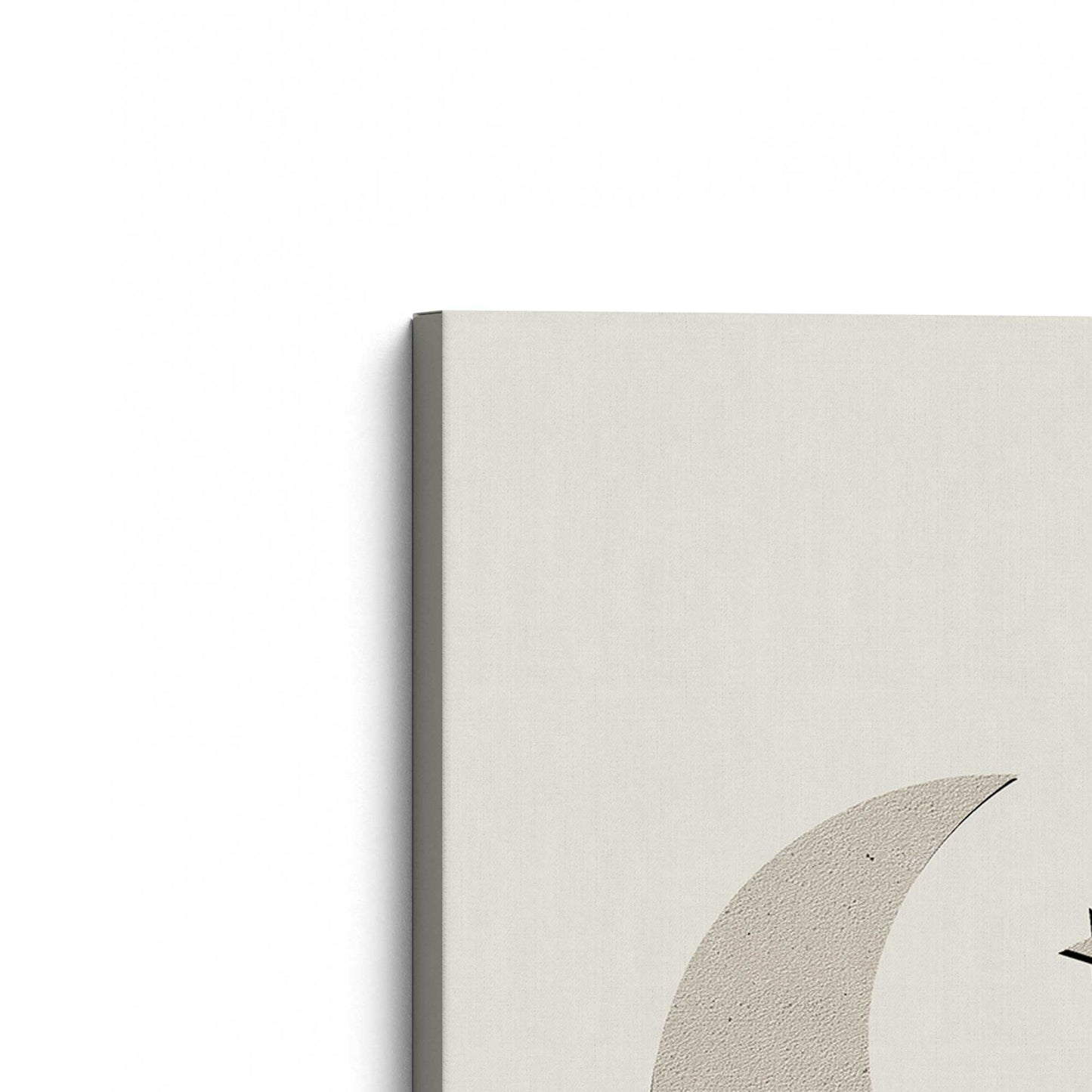 [Color:Stretched Canvas], Picture of the corner of the art