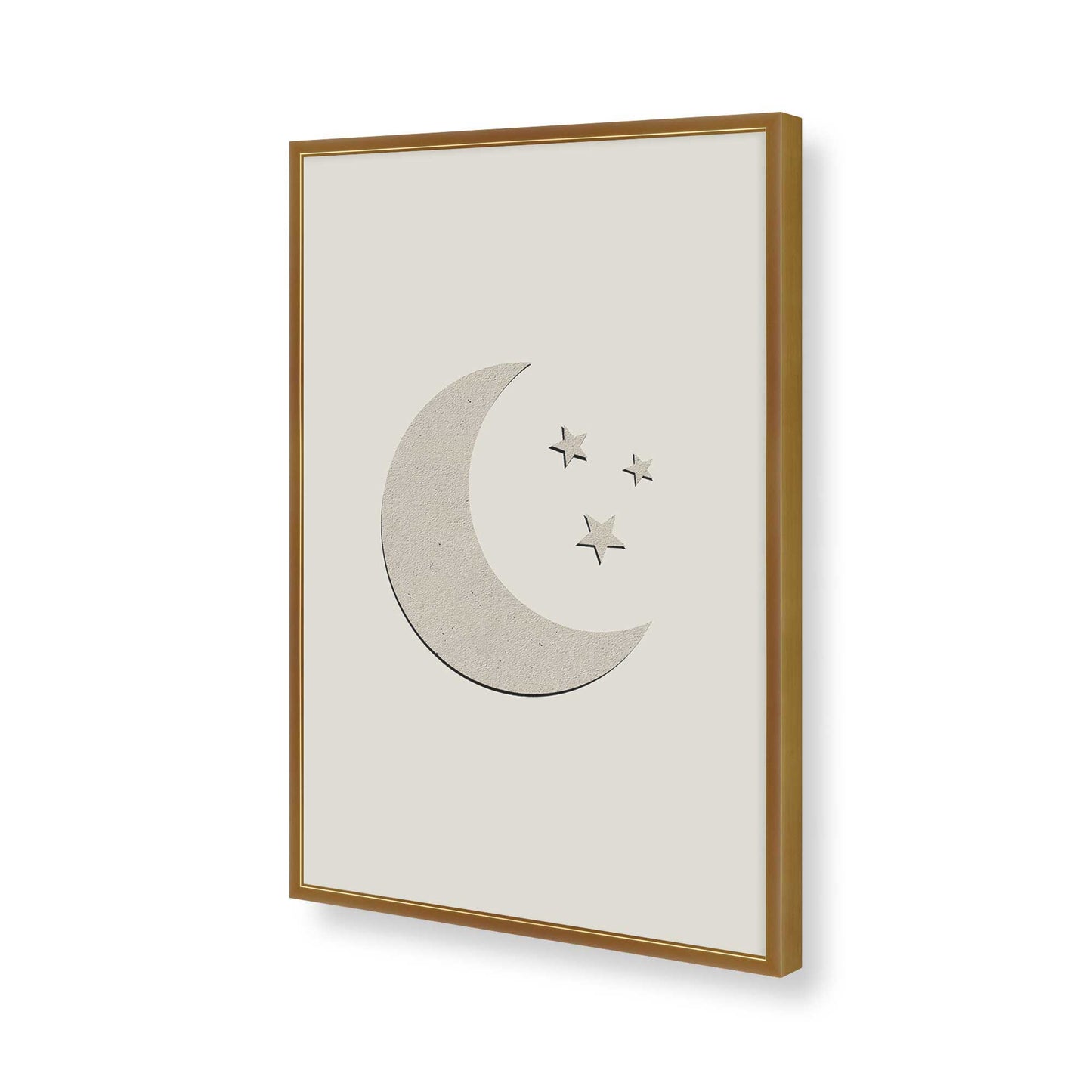 [Color:Polished Gold], Picture of art in a Polished Gold frame of the corner