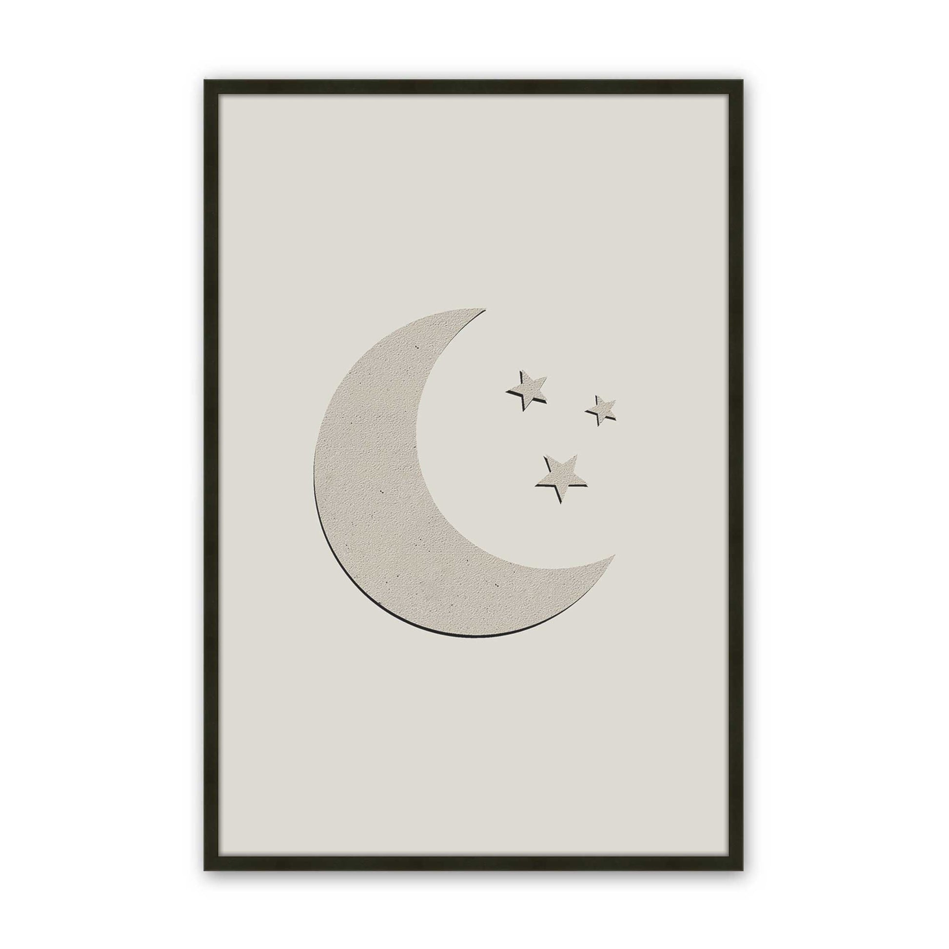 [Color:Satin Black], Picture of art in a Satin Black frame