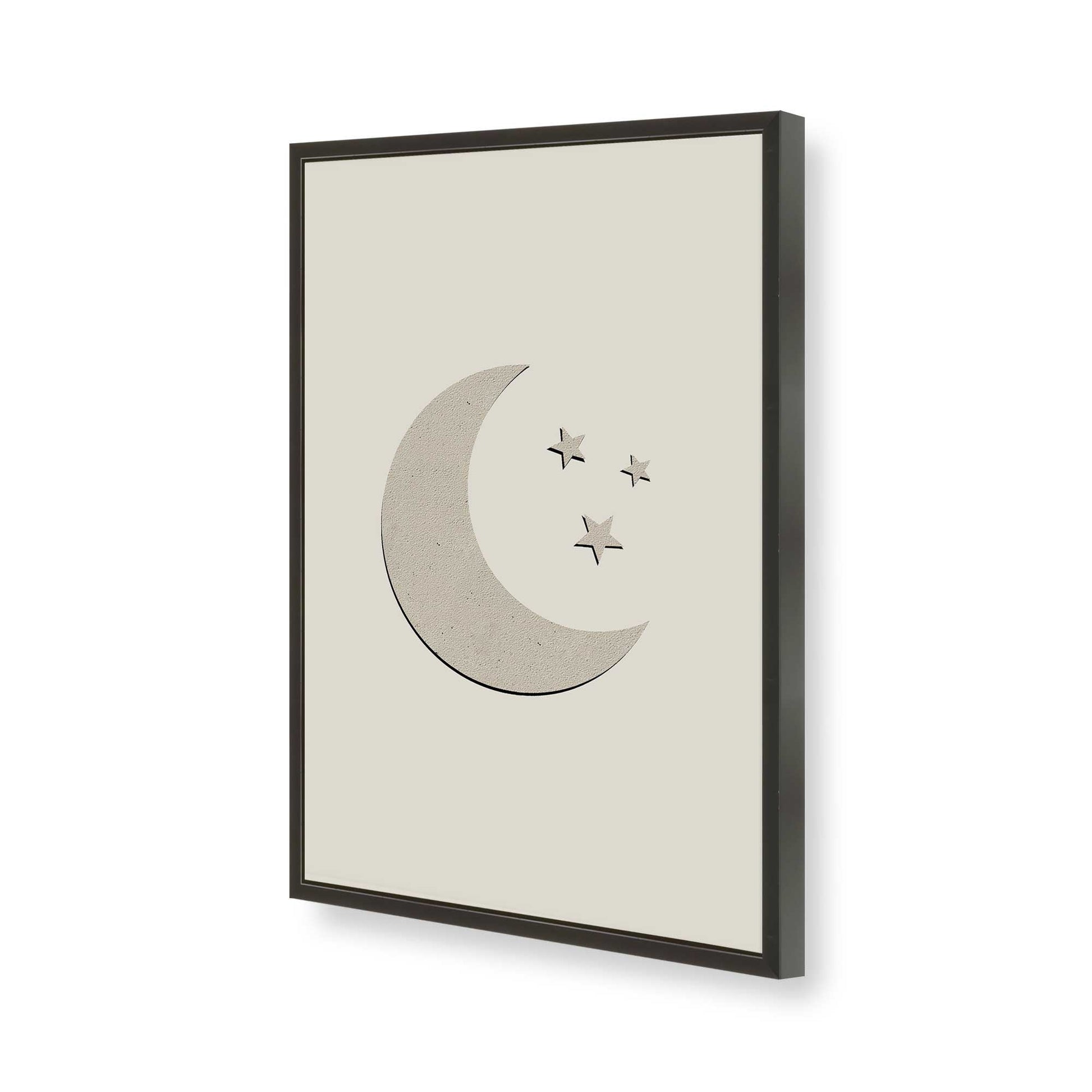 [Color:Satin Black], Picture of art in a Satin Black frame of the corner