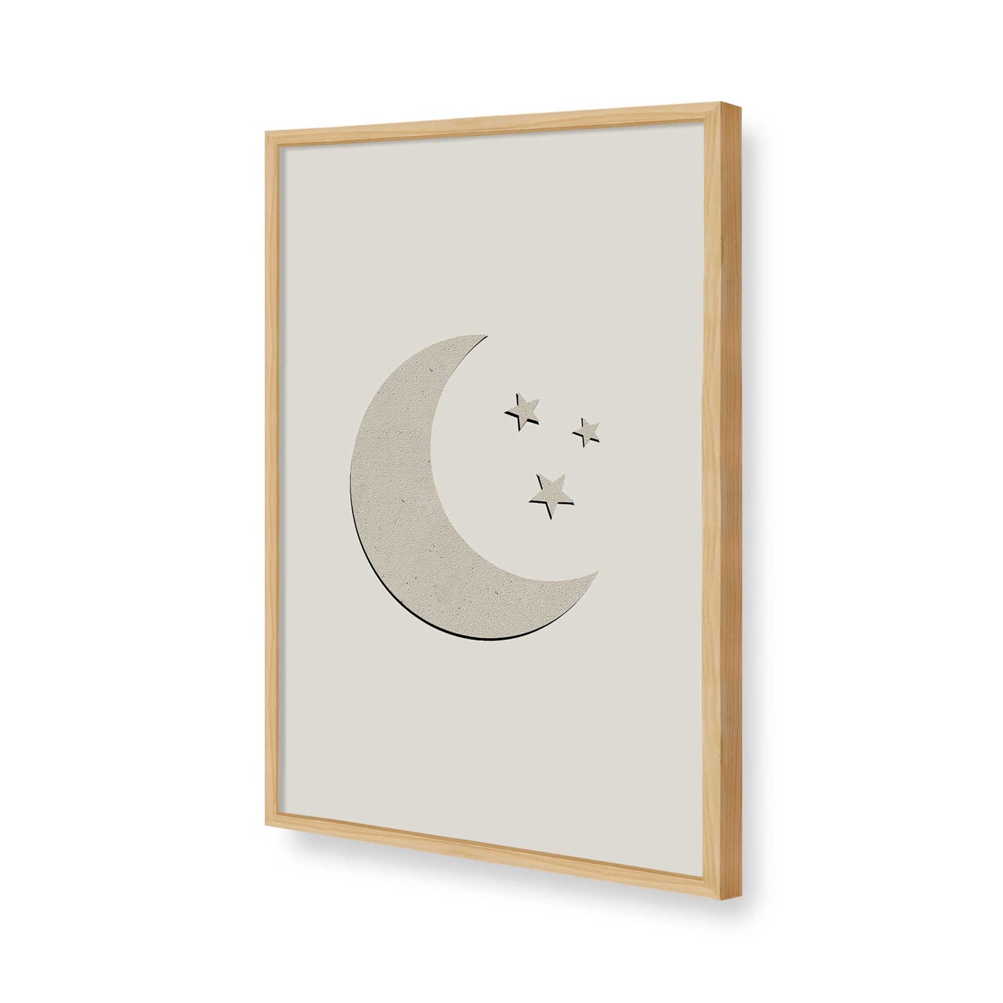 [Color:American Maple], Picture of art in a American Maple frame of the corner