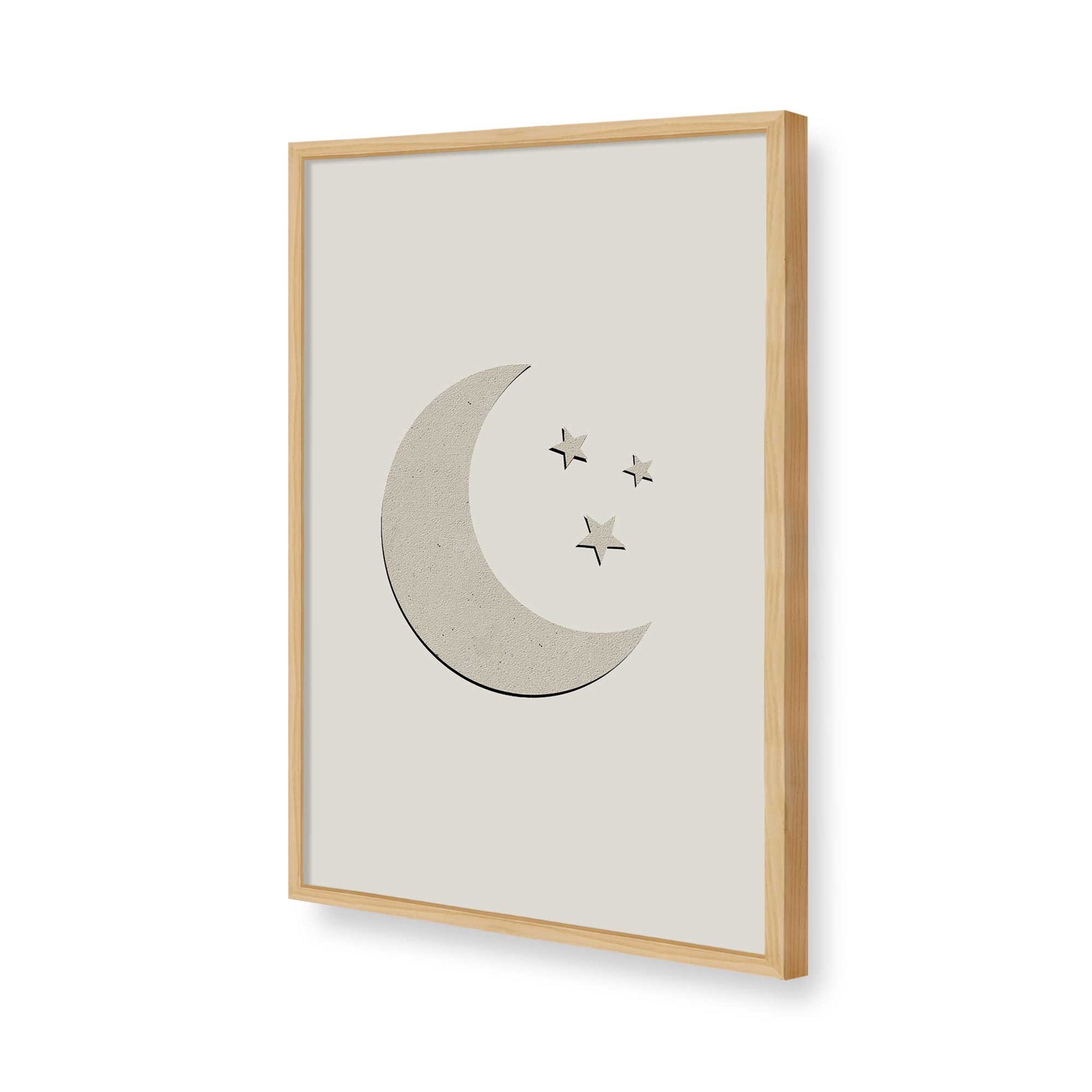 [Color:American Maple], Picture of art in a American Maple frame of the corner